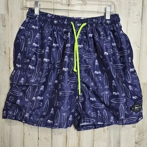 Spicy Tuna Men's Swim Trunks Medium Lined Drawstring Pockets Beach Pool